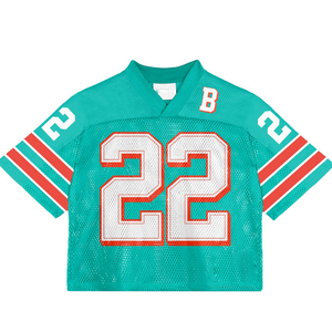 Maillot de football américain Brady Sportswear unisexe à col en V, manches courtes, en maille respirante, polyester, évacuation de l'humidité, personnalisable pour équipe - Product Image 6