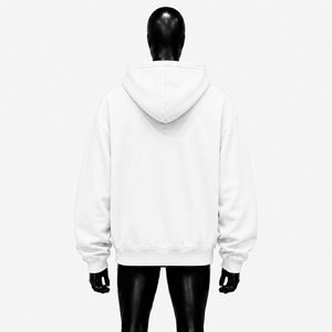 Sudadera con capucha blanca personalizada con cremallera, estilo gótico, con gráfico de cruz y letras AB, estilo urbano, unisex, para hombre y mujer - Product Image 2