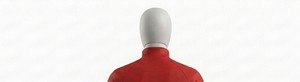 Blouson Moto Tricoté Rouge Zippé pour Homme, Col Montant, Respirant, Écologique, Séchage Rapide, Décontracté, Coupe Droite, Idéal Automne - Product Image 4