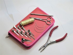 Premium Hair Extension Crimping Pliers Micro Link Removal Tools Pulling Threader Hook Inserter Braid Aid Ring <b>Rat</b> Thread - Product Image 2