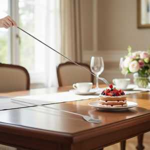Stainless Steel Telescopic Dinner <b>Fork</b> | Extendable Retractable <b>Fork</b> for Camping, Travel, Dining | Space-Saving Kitchen - Product Image 4