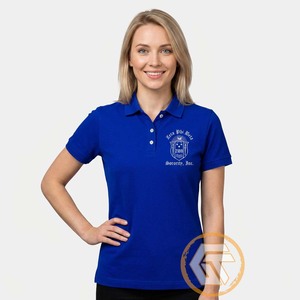 GREEK TREASURES ZETA PHI BETA เสื้อเชิ้ตแขนสั้นลำลองสำหรับผู้หญิง เสื้อผ้าสำหรับชมรมฤดูร้อน เป็นมิตรกับสิ่งแวดล้อม ระบายอากาศได้ดี - Product Image 3