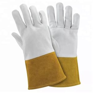 Guantes de Soldadura de Cuero Resistentes al Calor, Guantes de Seguridad Industriales, Guantes de Soldadura de Cuero al por Mayor, Protección Térmica para el Trabajo - Product Image 1