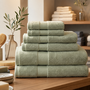 Serviettes de bain de luxe zéro torsion compressées écologiques en coton premium doux et absorbant pour hôtels et spas – Fournisseur en gros à séchage rapide - Product Image 1