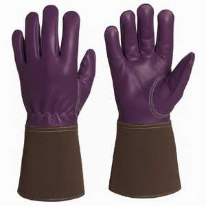 <b>Long</b> cuff welding <b>gloves</b> premium leather high heat resistance for welding and industrial applications Safety <b>Gloves</b> for Welders - Product Image 2