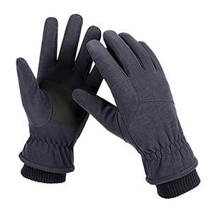 Gants de travail d'extérieur pour hommes, imperméables, isolés, quatre saisons, résistants au froid, coupe-vent, respirants, en cuir, personnalisables - Product Image 6