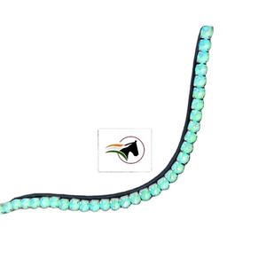 Luxe de haute qualité PERIDOT laque cristal cheval sourcil bande ouverte collante bande boucle licou accessoire équestre pour course équitation - Product Image 1