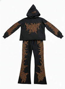 Conjunto Deportivo de Dos Piezas para Mujer, Top Corto y Pantalones, Venta al Por Mayor, Conjuntos Deportivos para Hombre, Sudadera de Dos Piezas - Product Image 6