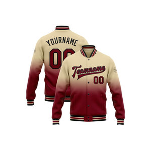 Chaqueta Varsity Marrón Personalizada para Hombre, Impresión por Transferencia de Calor, Nombre del Equipo, Número, Diseño Frontal y Trasero, Ropa Casual de Otoño - Product Image 3