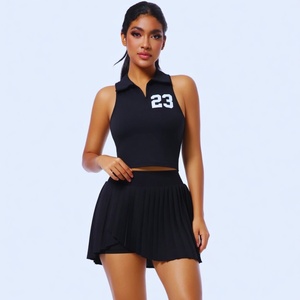 Nouveaux uniformes de tennis pour femmes 2026, design personnalisé, haute qualité, logo imprimé sur le devant, respirants, courts, séchage rapide, anti-UV pour l'été - Product Image 2