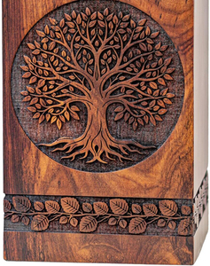 Urnas de Cremación de Madera de Diseño Único y Alta Calidad para Adultos, Urnas Funerarias de Madera, Tamaño Personalizado, Artículos Funerarios - Product Image 3