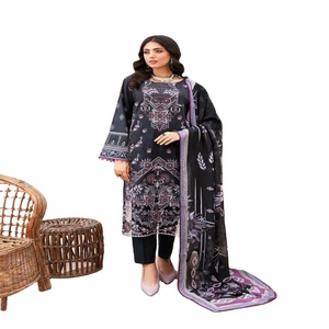 Trajes indios bordados de lujo con descuento Vestidos de novia de Ramsha Venta al por mayor Vestidos indios para mujeres Trajes Anarkali - Product Image 1
