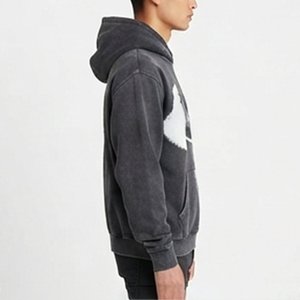 Sweat-shirt à capuche surdimensionné pour homme, personnalisé avec logo, en coton French Terry de haute qualité, imprimé, avec poche avant, décontracté, pour l'automne – Ventes record - Product Image 3