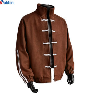 Blouson matelassé d'hiver tendance pour homme – Nouveau produit phare – Col montant, boutons plats, coupe ample avec poches - Product Image 3