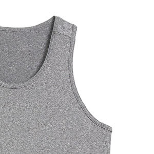Débardeur de sport pour homme en coton et élasthanne respirant, sans manches, pour musculation et fitness - Product Image 4