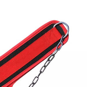 Ceinture de musculation en néoprène ultra-résistante avec chaîne en acier et doubles anneaux en D pour tractions, dips, entraînement de compression et entraînement en salle de sport - Product Image 6