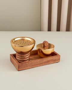 Elegante quemador de incienso, quemador de incienso de lujo, decoración islámica para el hogar, decoración para Ramadán, decoración para Eid, regalo musulmán, decoración árabe para el hogar. - Product Image 6