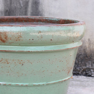 Pots et jardinières en céramique artisanaux écologiques fabriqués au Vietnam avec trou de drainage pour la décoration de la maison et du jardin, logo personnalisé - Product Image 5