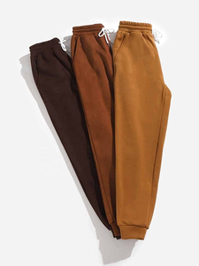 Women's <b>Trousers</b> <b>Harem</b> Pants Elastic Waist Full Length Casual Knitted 100% Cotton Solid Color Autumn Style Regular Fit <b>Trouser</b> - Product Image 5