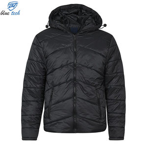 Custom <b>Men</b>’s Puffer <b>Jacket</b> Winter Quilted Warm Hooded Coat Lightweight Windproof Insulated Outdoor Fashion <b>Jacket</b> - Product Image 2