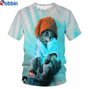 Camisetas Sublimadas de Poliéster/Algodón, Cuello Redondo, Manga Corta, Secado Rápido, Transpirables, Antiencogimiento, 220g, Corte Regular, Casuales, Personalizadas para Hombre - Product Image 4
