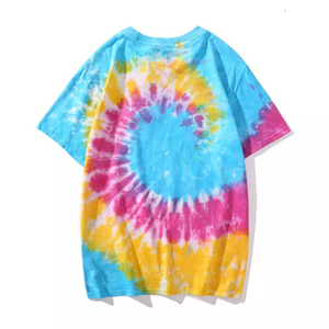 Camiseta de Algodón de Alta Calidad para Hombre, Ecológica, Transpirable, de Secado Rápido, con Estampado Tie Dye Personalizado - Product Image 4