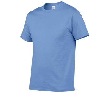 T-shirt rouge personnalisé à manches courtes pour homme, avec logo imprimé sur le devant, col rond tricoté, coupe classique décontractée - Product Image 3