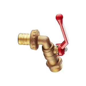 Robinet à bille en bronze antimicrobien robuste |   Robinet de cuisine manuel pour jardin avec bec fileté – Direct Usine - Product Image 1