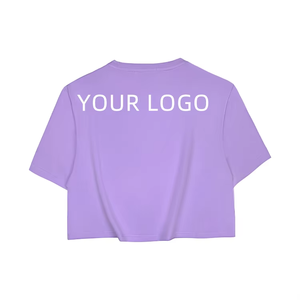 Camiseta Deportiva Corta de Algodón para Gimnasio, Personalizable con Logotipo, Lisa, para Mujer - Product Image 6