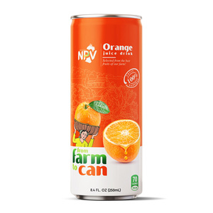 Jugo de Naranja Natural de Alta Calidad al por Mayor, Bebida de 250 ml en Lata Delgada, Jugo de Fruta Instantáneo con Sabor Natural - Product Image 1