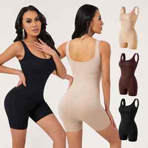 Body gainant sans couture de haute qualité pour femme, style personnalisé, taille courte, sans manches, effet ventre plat et liftant - Product Image 3