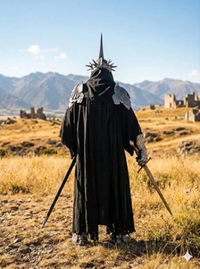 Conjunto de Armadura Medieval de Acero de Fantasía Oscura, Disfraz de Caballero Gótico para Cosplay, Halloween, Coleccionable - Product Image 3