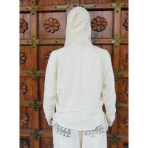 Sudadera con Capucha de Manga Larga Tejida para Mujer, Diseño Personalizado Teñido con Hilo, Informal de Invierno, ODM - Product Image 5