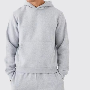 Conjunto Deportivo de Invierno para Hombre, Resistente al Viento, con Capucha, Sudadera y Pantalones Jogger de Forro Polar, 2 Piezas, Corte Regular, Cálido - Product Image 2