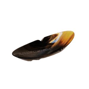 Cuenco de cuerno de buey Real ecológico hecho a medida, fruta pulida Natural para servir decoración del hogar disponible en todos los tamaños para reventa - Product Image 1
