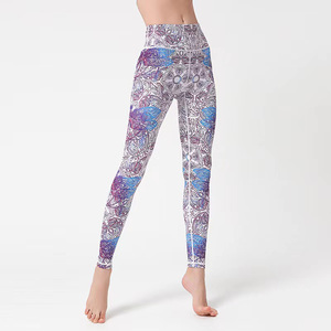 Mid Waist Camouflage Print <b>Thermal</b> <b>Leggings</b> <b>Women</b> Full Length Stretch Yoga Pants Sporty Style Winter Knitted Fabric - Product Image 3