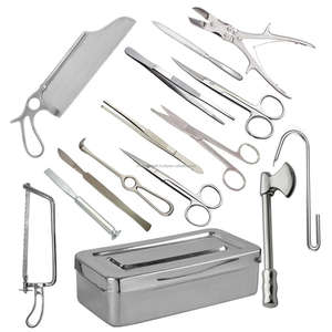 Medivolve - Kit de 15 Instrumentos Quirúrgicos Veterinarios para Autopsia y Post-Mortem, Acero Inoxidable Alemán, Certificación CE, Instrumentos de Clase I - Product Image 1