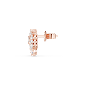 Premium Quality 14k Solid Rose Gold <b>Stud</b> <b>Earrings</b> Brilliant Cut GRA Certified Lab Grown Diamond Women Jewelry At Lowest Price - Product Image 2