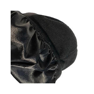 Wholesale Unisex Winter <b>Beanie</b> Hat Oversized Baggy <b>Slouch</b> Checkered Pattern Dobby Style Jacquard 100% Acrylic Fabric Outdoor Use - Product Image 5