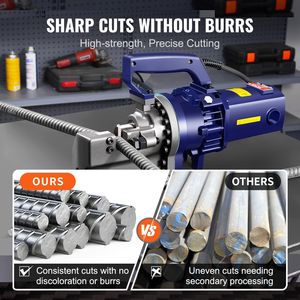 Lame di Ricambio per Tagliabarre Elettrico, 6 Pezzi, Diametro di Taglio 25mm (1 Pollice), Lame Idrauliche Dure HRC58-60, Utensili per Barre d'Armatura - Product Image 4