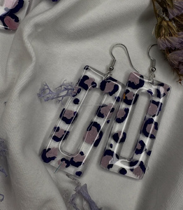 Transparent Shape Hoop <b>Earrings</b> Jewelry Exaggerated Colorful Acrylic Resin Large Hoop <b>Earrings</b> for Women - Product Image 4