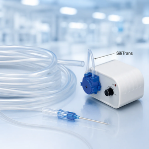 Tube en silicone souple SiliTrans pour pompe péristaltique, tuyau en caoutchouc transparent flexible médical - Product Image 1