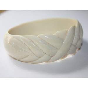 Bracelets contemporains en bambou et en bois, artisanat en résine et en bois - Product Image 3