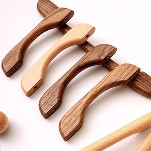 Premium Wooden Cabinet Pull <b>Handles</b> and <b>Knobs</b> for Modern Kitchen Cabinets Wardrobes <b>Furniture</b> Decoration Wooden Cabinet Pulls - Product Image 1