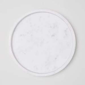 Bandeja de exhibición ovalada larga de mármol, bandeja decorativa de piedra para servir, organizador para mesa de café, decoración minimalista de lujo para el hogar, simple y elegante. - Product Image 4