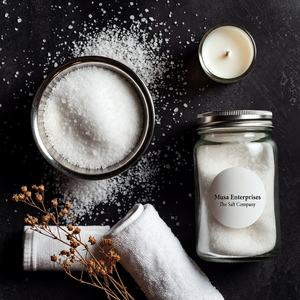 Sal de Baño Natural Blanca de Grano Fino Tallada, Moderna, Renovadora, Mineral, para Terapia de Spa, Relajante, Cristal Puro, Mezcla para el Cuidado del Bienestar - Product Image 2