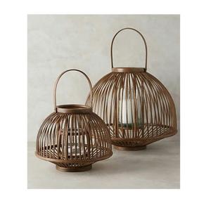 Grande lanterne décorative en fer avec couvercle en verre pour l'éclairage intérieur et extérieur du patio - Product Image 3