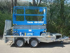 New Genie GS-2032 Electric Scissor Lift 12m Self Propelled Battery Operated <b>Aluminum</b> Aerial <b>Work</b> <b>Platform</b> for Warehouse & Farms - Product Image 5