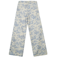 Pantalon ample à jambes larges pour femme, taille mi-haute, imprimé, décontracté, pour soirée, avec rivets, été, respirant, coton recyclé BCI durable