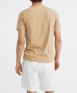 Camiseta de algodón al por mayor para hombre, estilo urbano, con hombros caídos, estampado personalizado, de lujo, de gran gramaje, oversize para hombre - Product Image 3